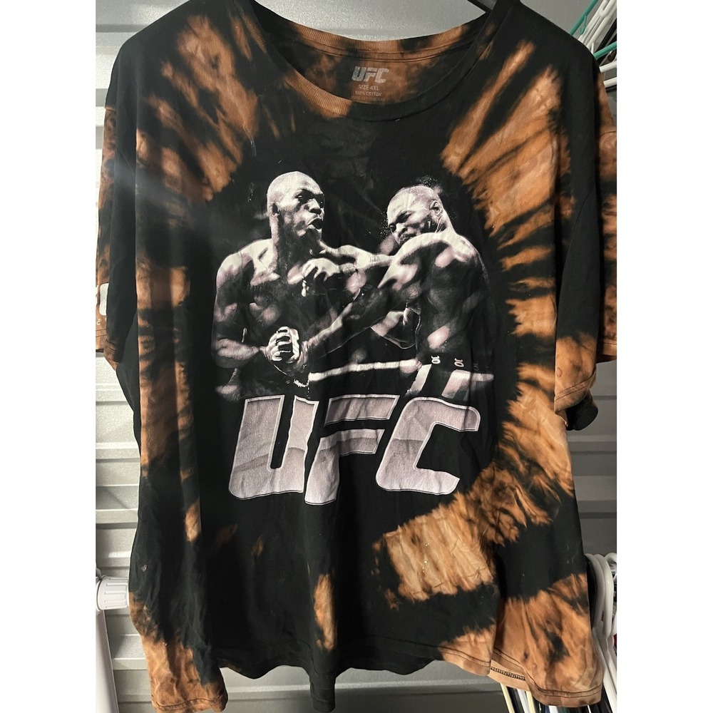 Black Acid Wash 4XL Men's‎ UFC Las Vegas TSHIRT